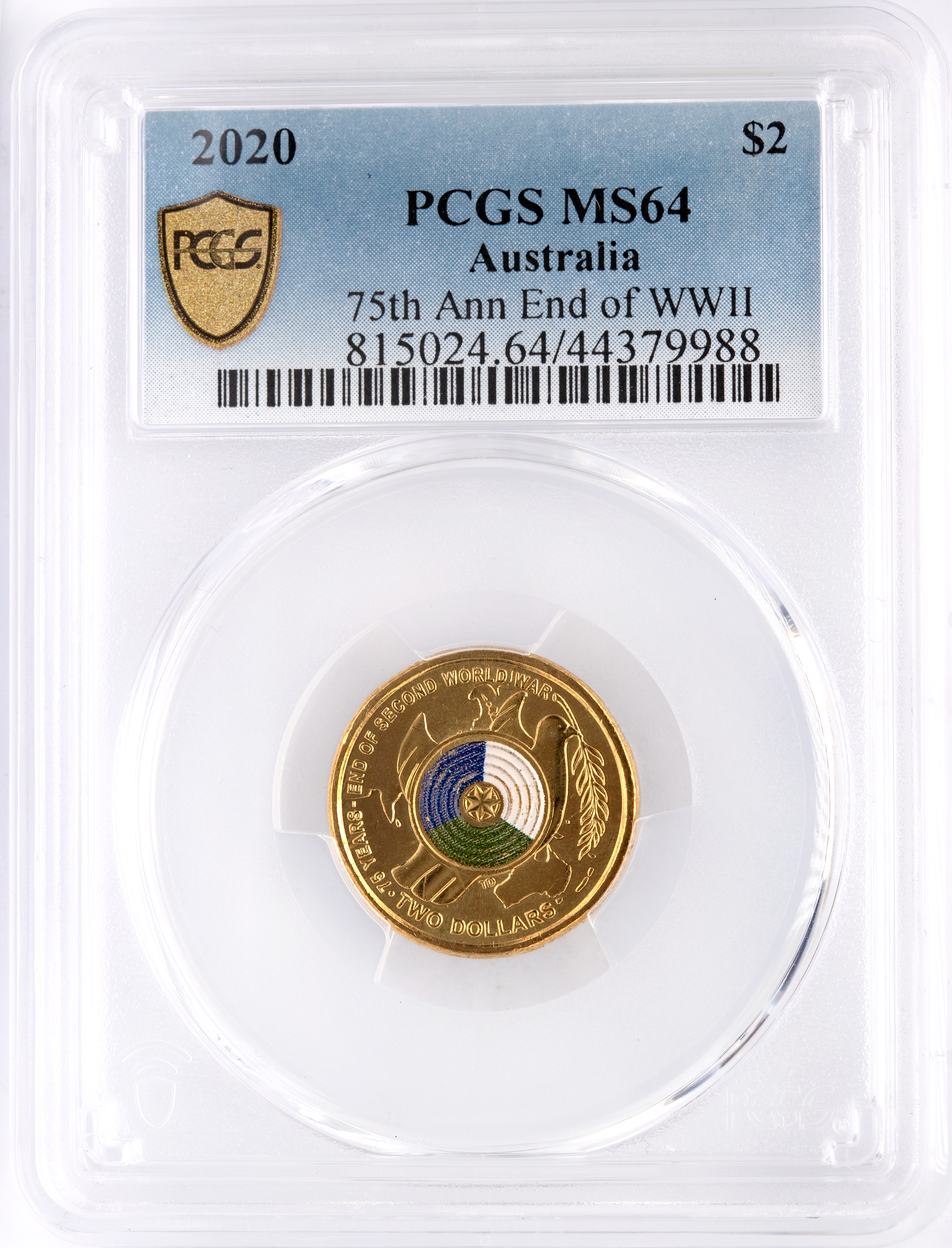 75th Ann End of WWII, Two Dollar, 2020, PCGS MS64