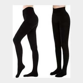 2 x Women s Warm Fleece Lined Thermal Winter Pantyhose - Black - S-M - Bar 9902060432849-51748/3970 AS B3 (S2)