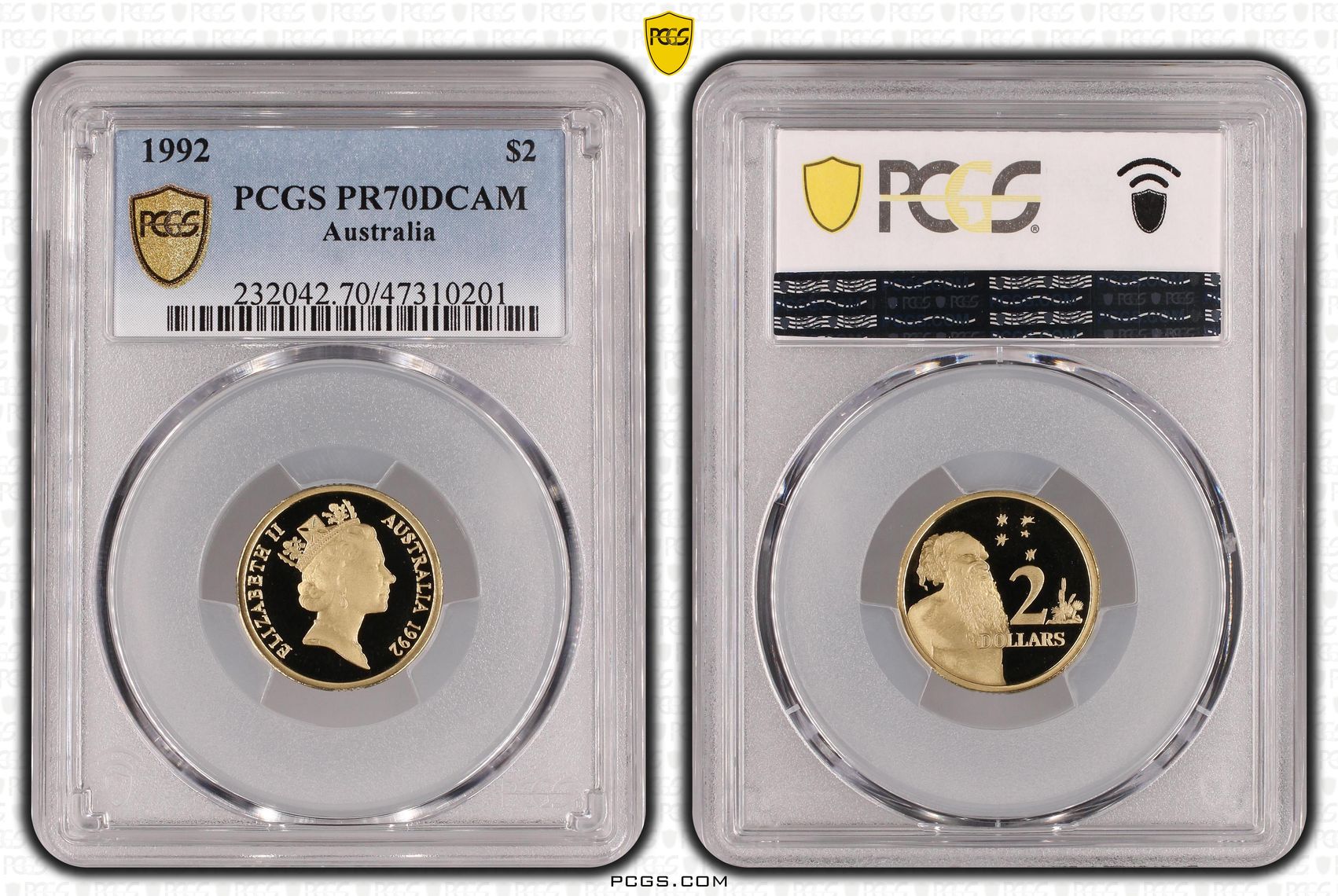 Elizabeth II, Pop 20/0, Two Dollar, 1992, PCGS PR70DCAM
