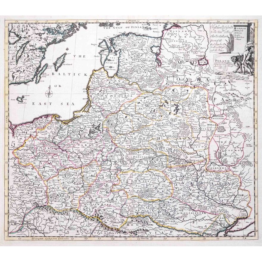 John Senex | Poland and other the Countries belonging to the Crowne