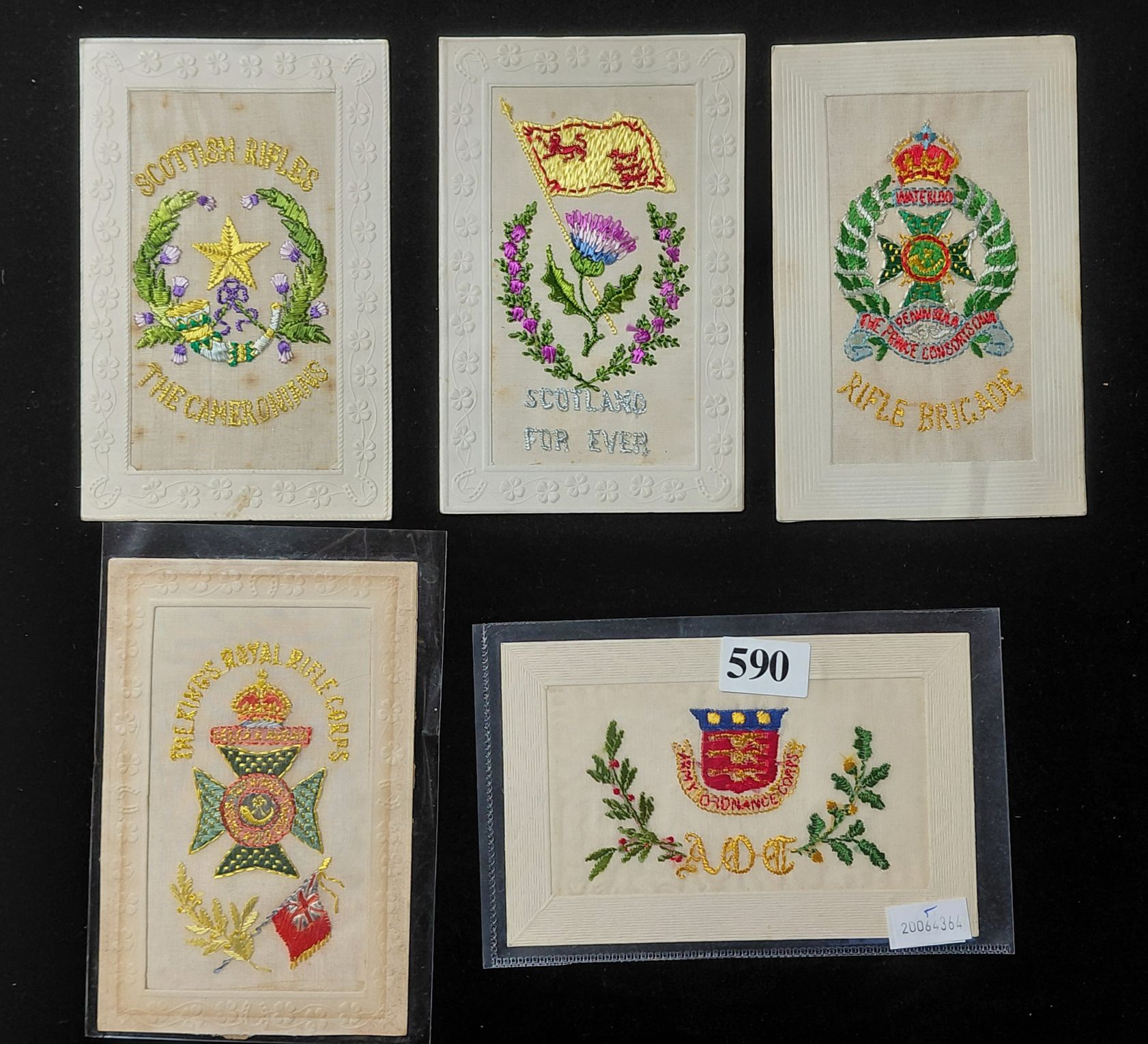 590 · SILK POSTCARDS