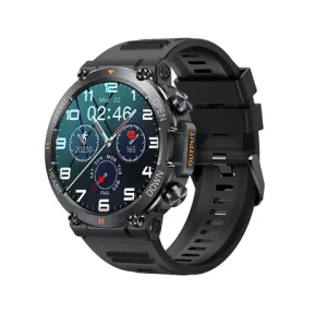Rugged Military Style Smart Watch HD Display Blood Oxygen Remote Camera | USED/LOSES POWER FAST
