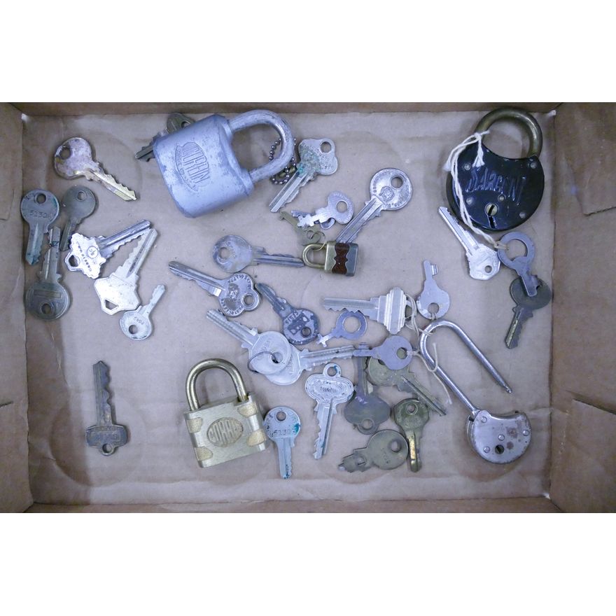 Box Vintage Padlocks & Keys