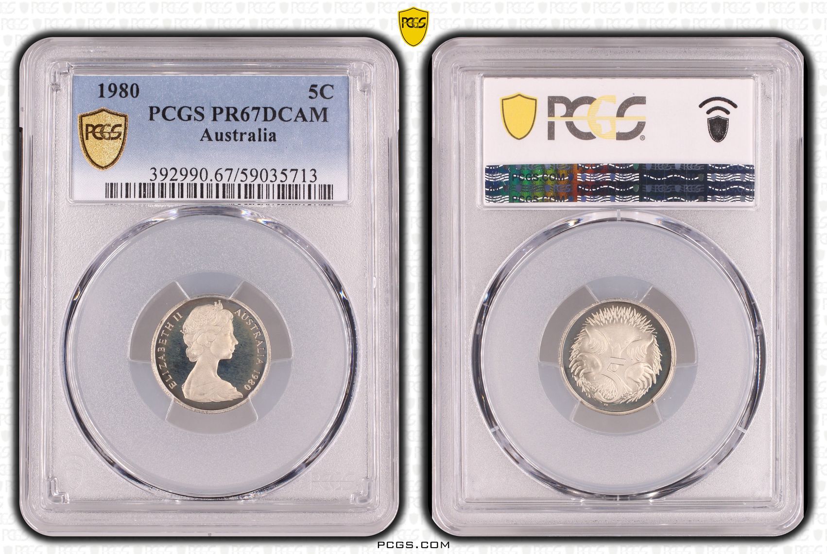 Five Cent, 1980, PCGS PR67DCAM