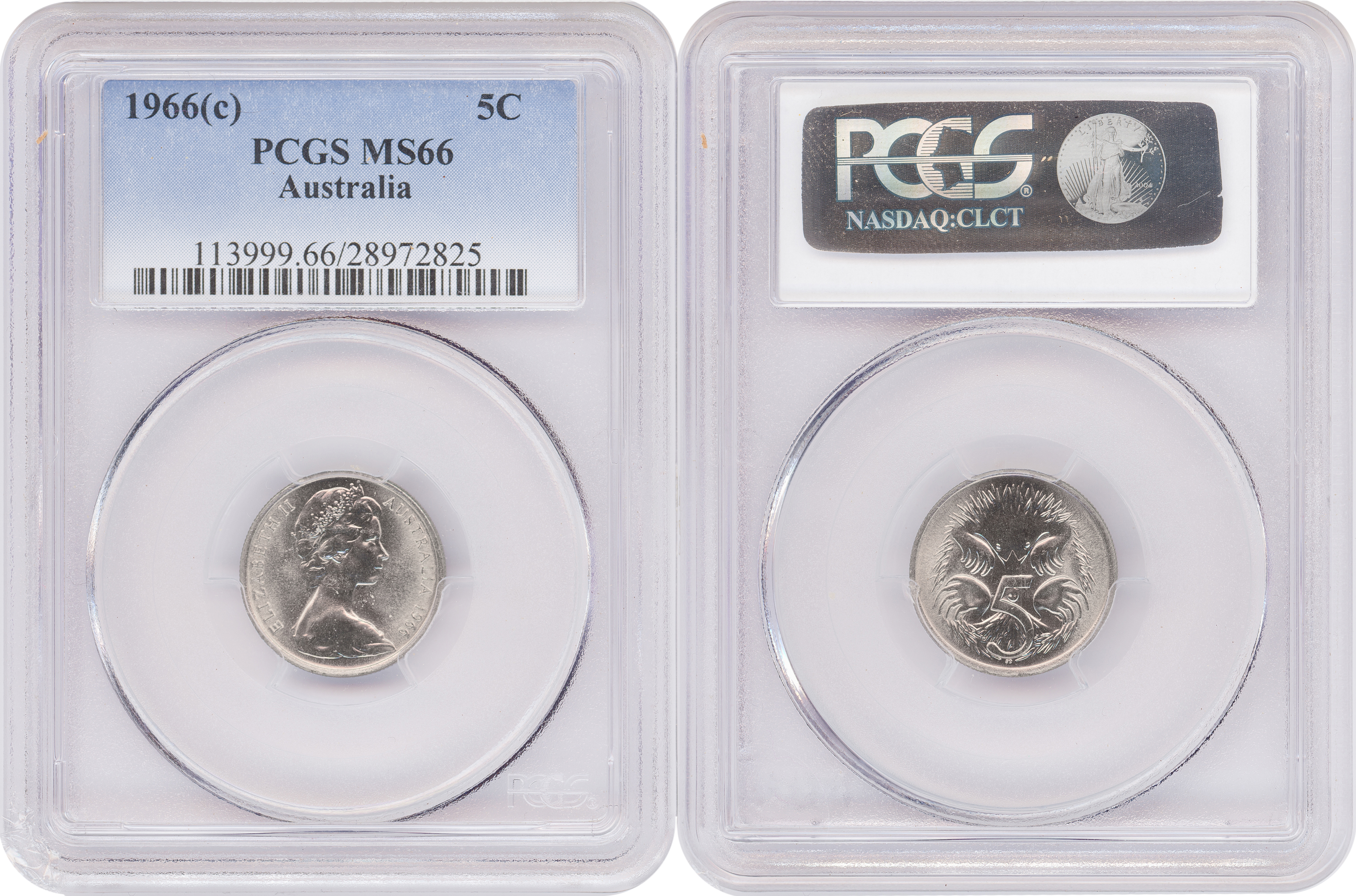 Five Cent, 1966(c), PCGS MS66