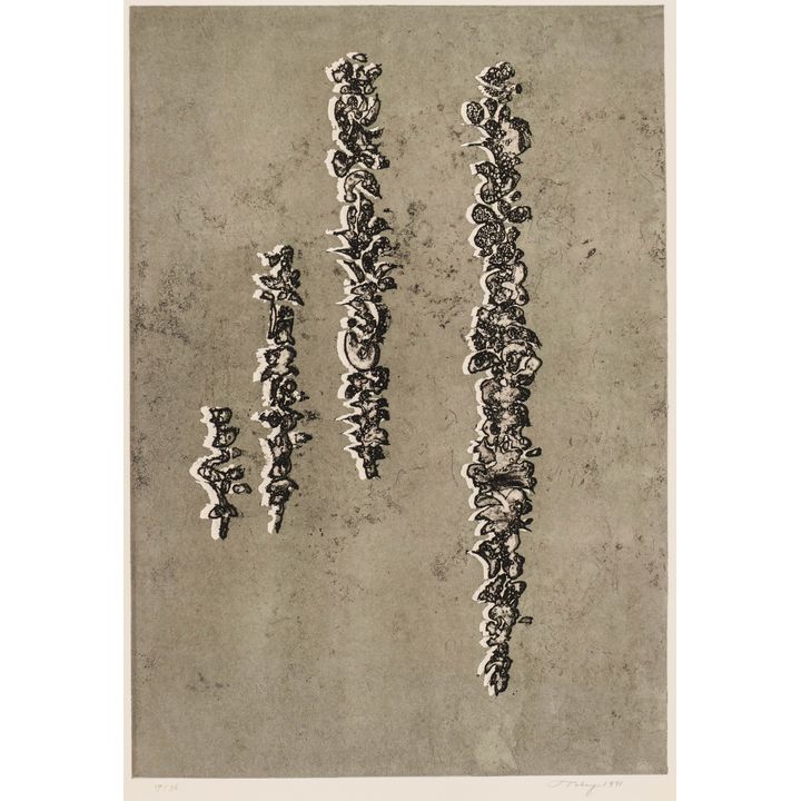 Mark Tobey ''They've Come Back'' 1971 Aquatint Etching