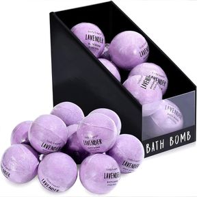 BATH BOMBS GIFT SET FOR WOMEN, BODY & EARTH 10 X 3.5 OZ ESSENTIAL OILS LAVENDER HANDMADE BIRTHDAY GIFT IDEA FOR FAMILY, WOMEN, MEN
