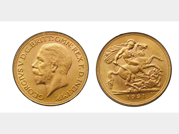 1931 King George V South African Gold Sovereign.