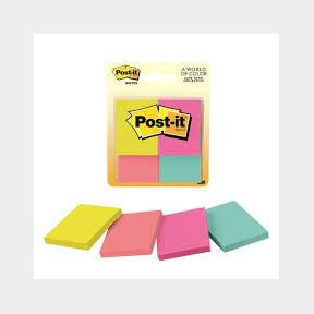3M Post-it Notes 653-4AF 1.5X2. Cape Town Colours-50588/1236 B3(S3)C