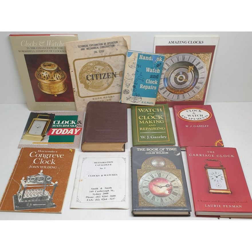 Clock & Watch Repair Books (x8)