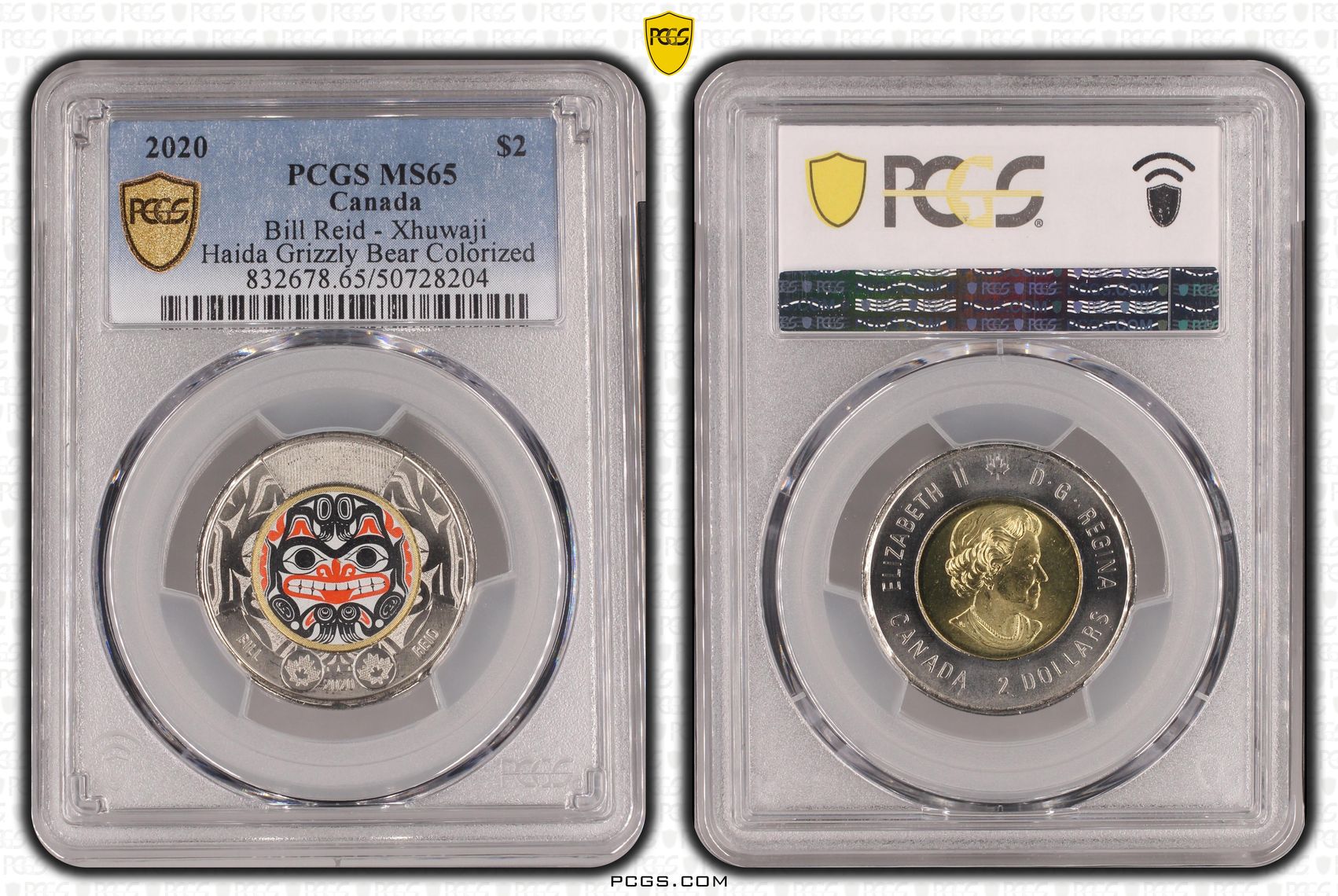 Canada, Bill Reid - Xhuwaji , Two Dollar, 2020, PCGS MS65