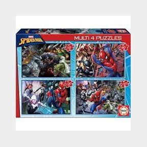 51685/7174-Educa Multi 4 Puzzles - Spider-Man - 50 80 100 150 Piece - | PK B2 (S8)/