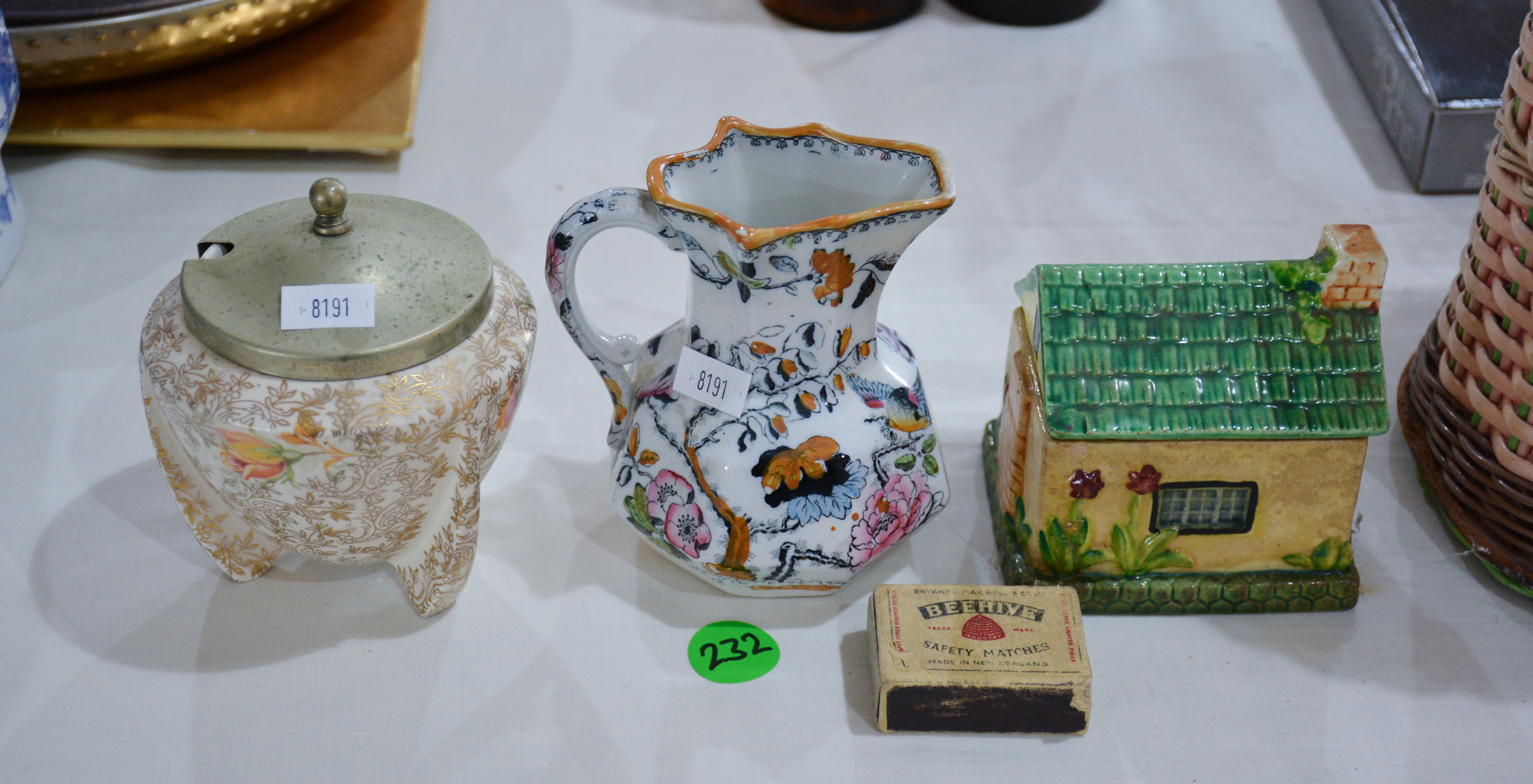 Vintage China Pieces and Model House — sold at auction in New Zealand for $5