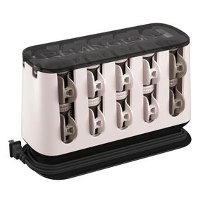 REMINGTON SHINE THERAPY ARGAN OIL & KERATIN TREATED HOT ROLLERS SET, PROFESSIONAL HAIR CURLERS FOR SETTING ALL HAIR LENGTHS FROM S