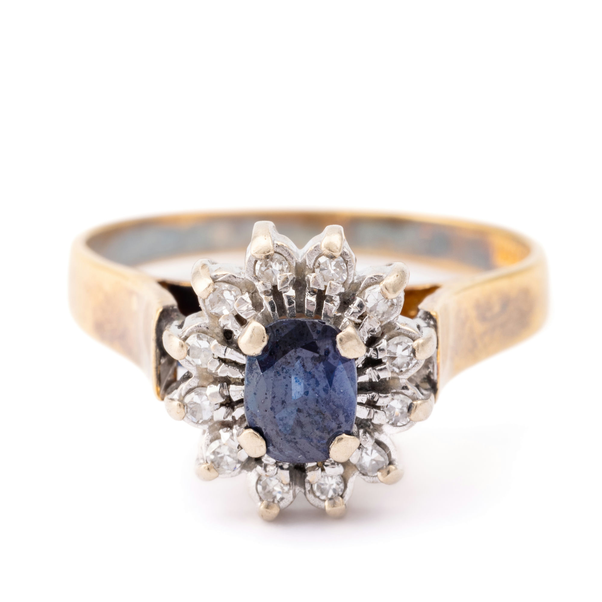Sapphire & Diamond Ring 18ct Gold