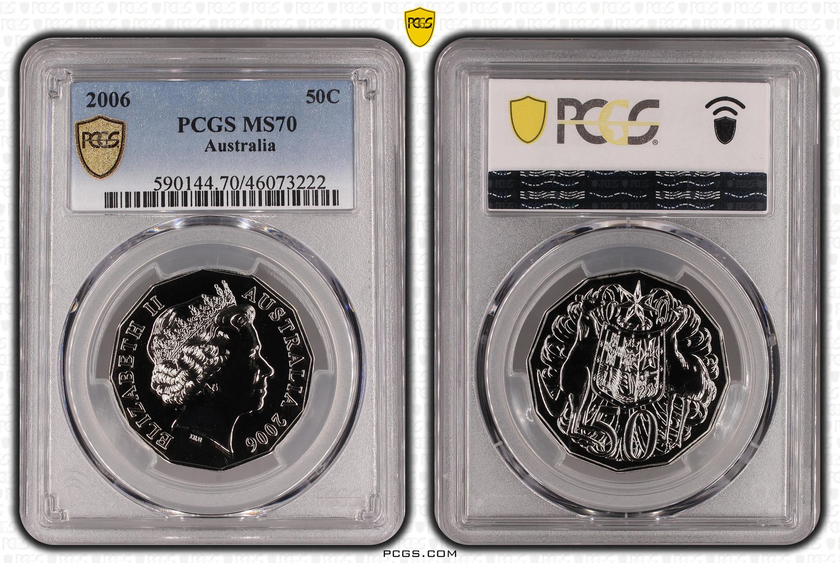 POP 4/0, Fifty Cent, 2006, PCGS MS70