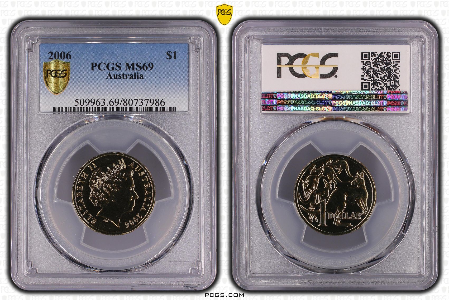 One Dollar, 2006, PCGS MS69