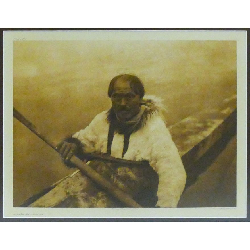 Antique Edward Curtis ''Nungoktik - Noatak'' (Plate 719) Large Photogravure