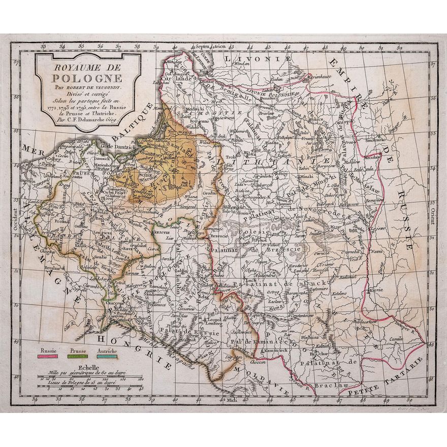 Didier Robert de Vaugondy | Royaume de Pologne