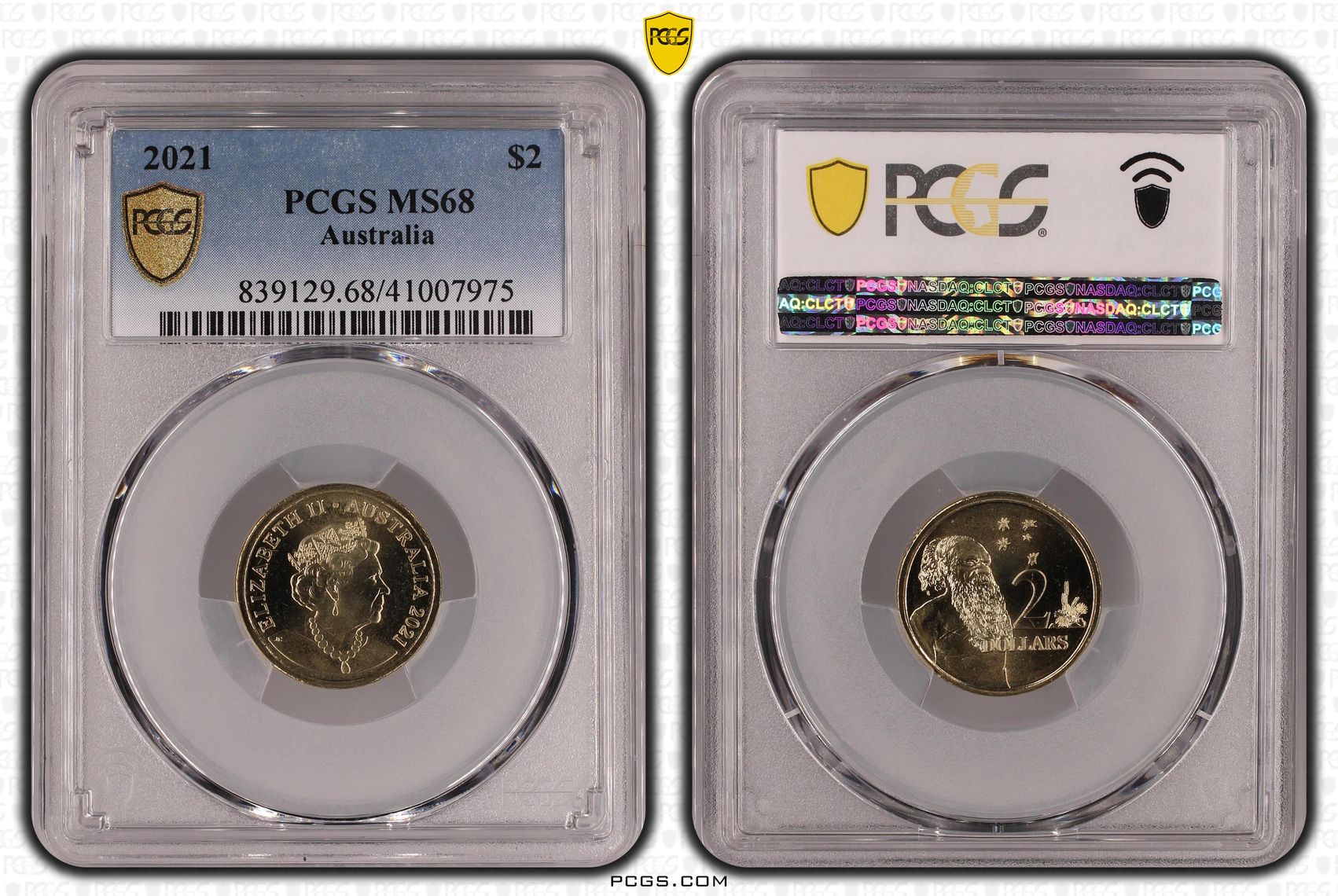 Elizabeth II, Two Dollar, 2021, MS68