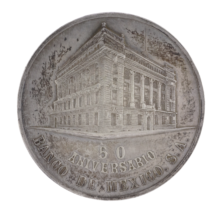 Medalla 50 Aniversario Banco de México