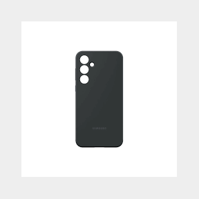 Silicone Cover with Screen Protector For Samsung Galaxy A55 - Black - Galaxy A55 -Bar 9902184158311- 51745/26286