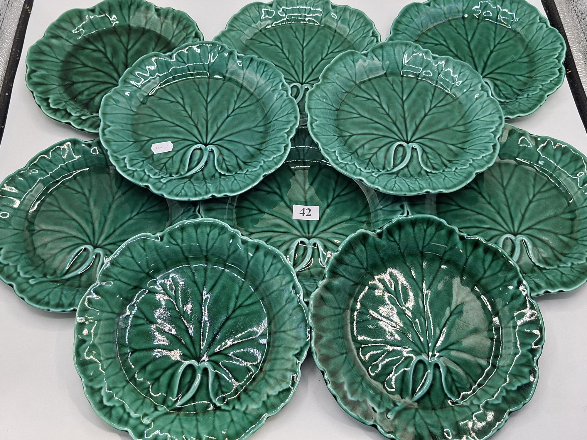 42 · WEDGEWOOD LEAF PLATES
