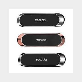YESIDO C55 Magnetic Mini Strip Phone Paste Stand Zinc Alloy Car GPS Mount|