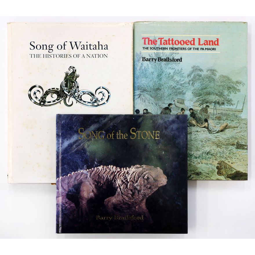 BRAILSFORD, BARRY [3 titles, 2 association copies] - The Tattooed Land; The Southern Frontiers of the Pa Māori.