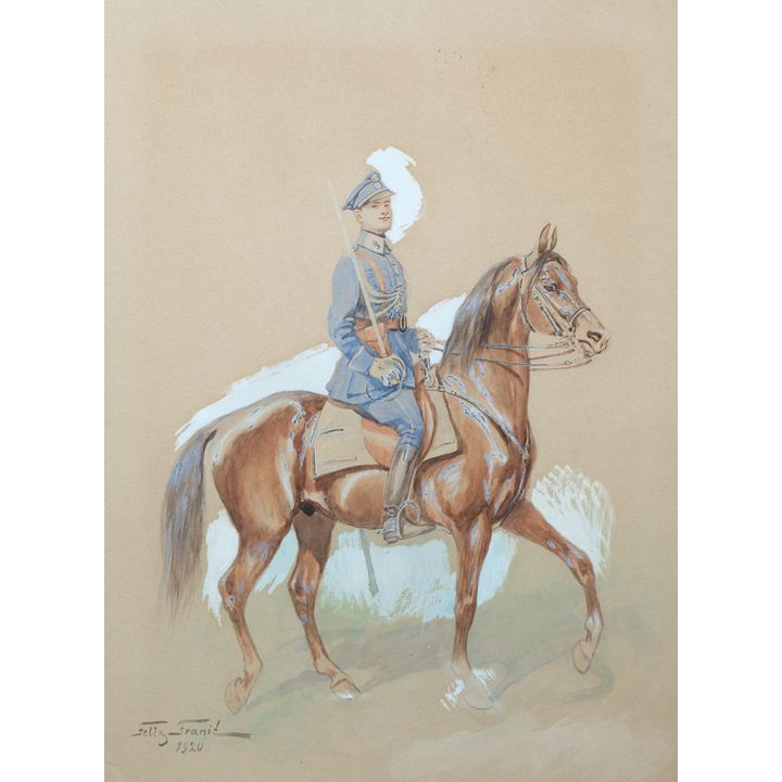 Feliks Franicz (Franić) | Ułan na koniu, 1920 r.