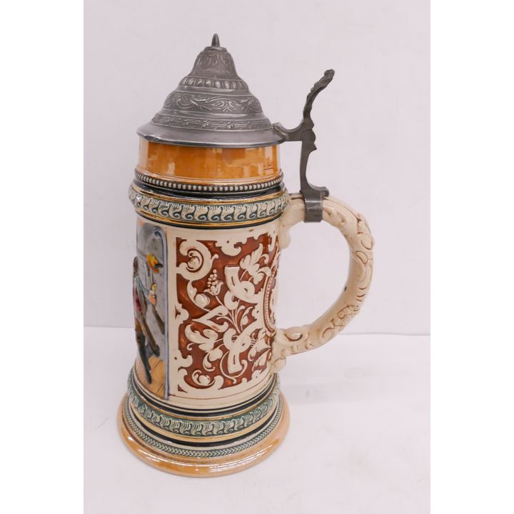 S.P. Gerz No. 448 Tavern Scene German Stein- 11''