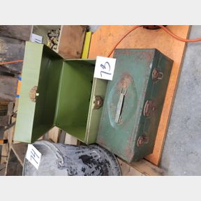 Metal Boxes with Nice Set of Drill Bits and Others