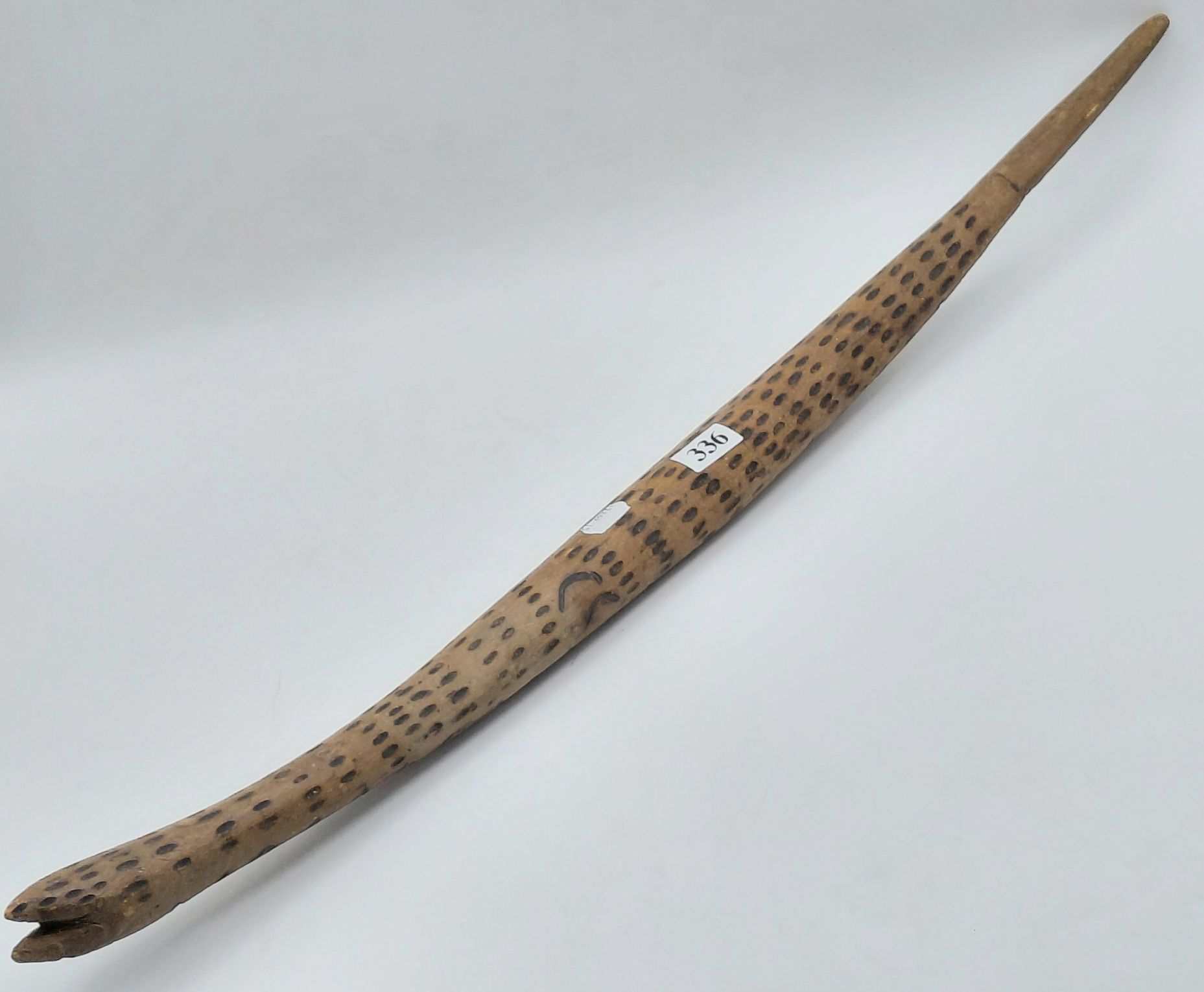 336 · POKERWORK SNAKE CARVING