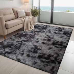 4X6 DARK GREY SOFT AREA RUG FOR BEDROOM LIVING ROOM FLUFFY THICK SOFT PLUSH CARPETS SHAG FUZZY RUGS FOR KIDS BABY ROOM BIG HOME DE