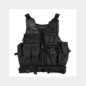 TACTICAL VEST BLACK -Bar 9902162214497- 51745/23926 SN B1 (S4)