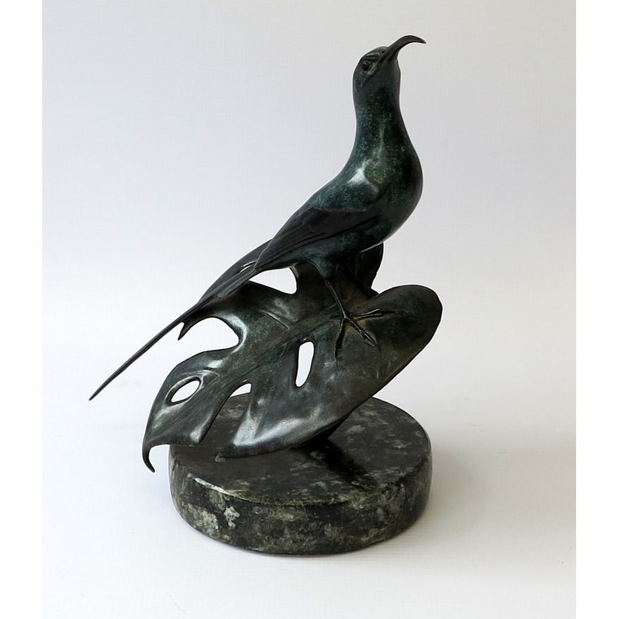 DAVIES, LLEWELLYN OWEN - ZIMBABWE (1950-), BRONZE - SUGAR BIRD,