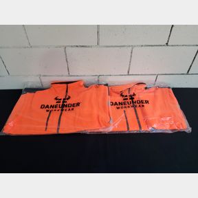 New Daneunder size L Hi-vis orange convertible jacket vests