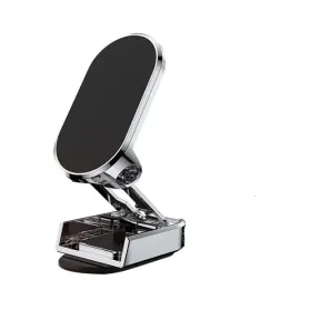 Mobile Phone Holder Magnetic Bracket Folding Multi Angle Rotation Silver |