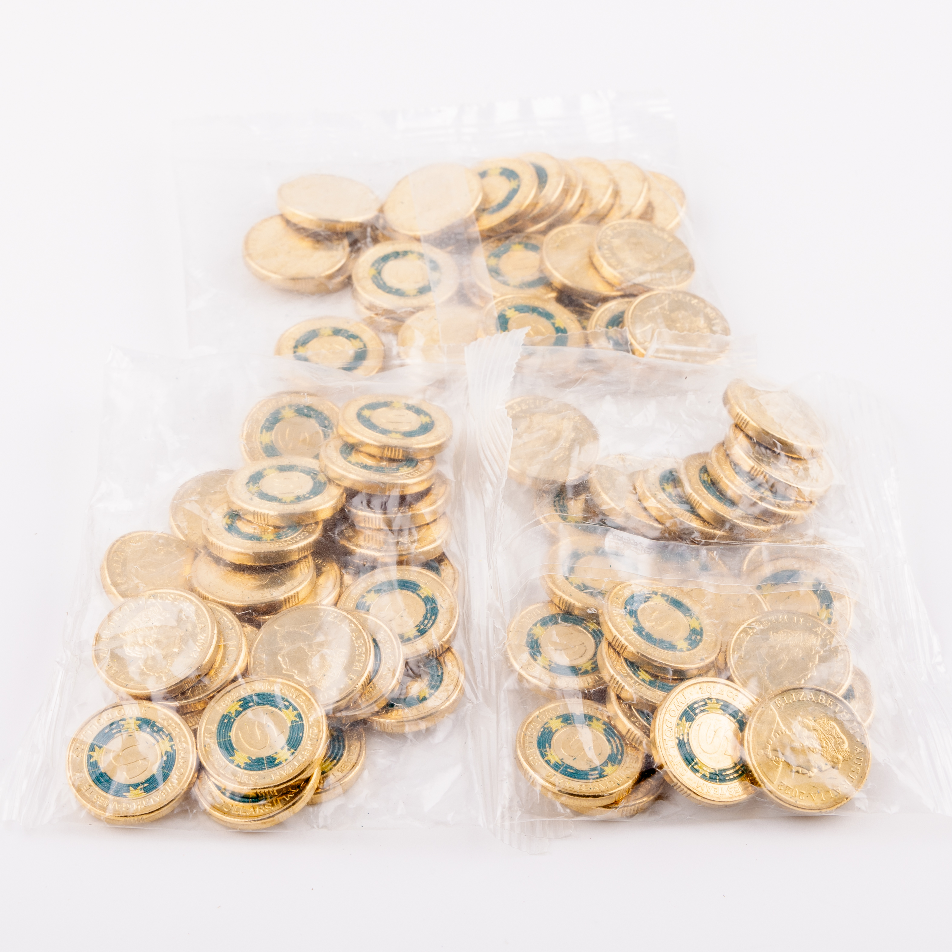 Elizabeth II, Bags - Commonwealth Games 'S', Two Dollars, 2022, UNC