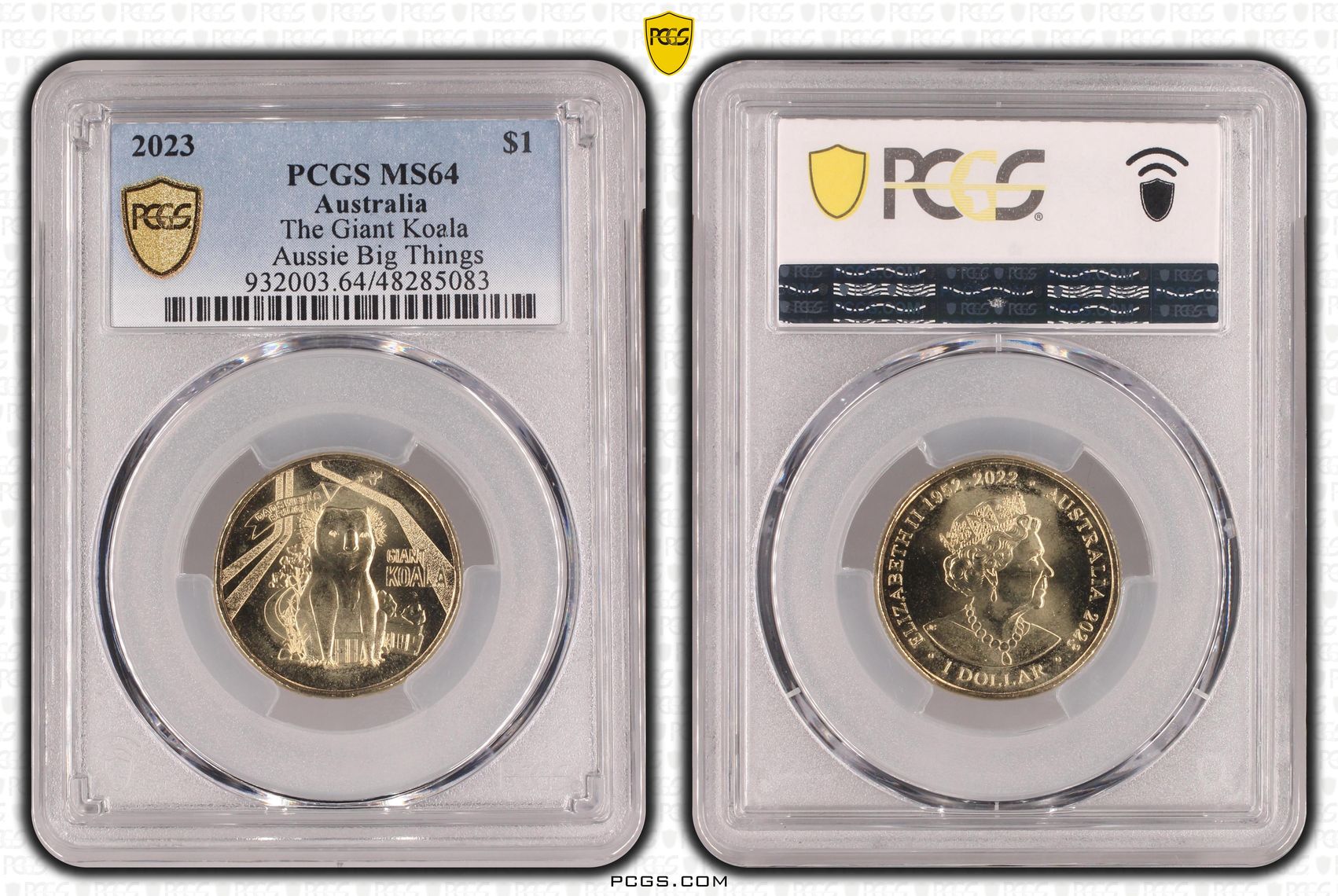 340 · Elizabeth II, The Giant Koala Aussie Big Things , One Dollar, 2023, PCGS MS64