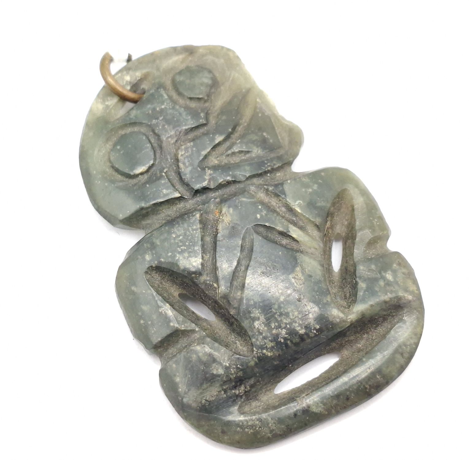 Jade Tiki Pendant