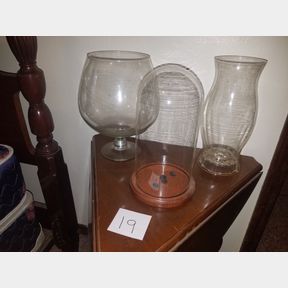 Hurricane Candle Holder/Large Glass/Display Case