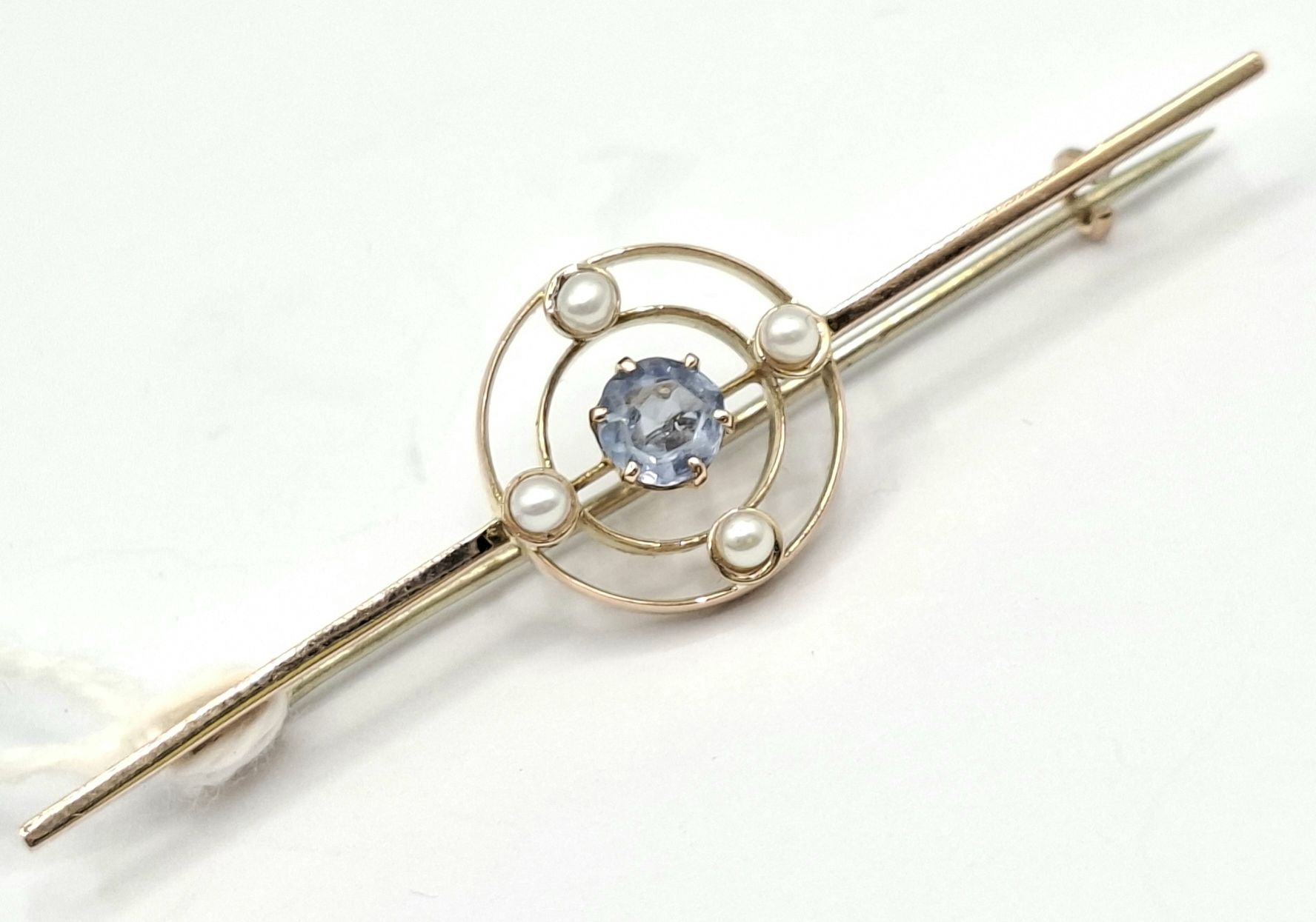 Antique 9ct Bar Brooch