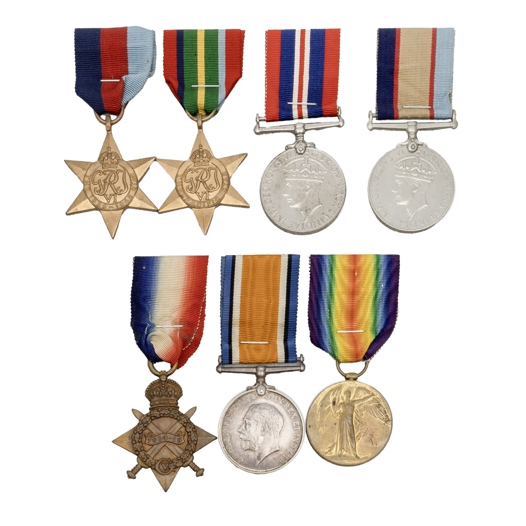 Trio - Family Group, WWI - WWII, gVF - aUNC