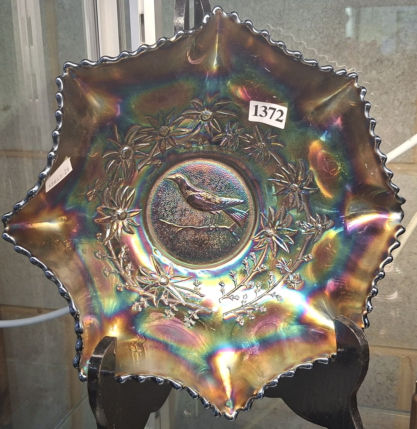 1372 · CARNIVAL GLASS BOWL