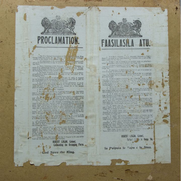 Proclamation - German Samoa 1914 [2x]