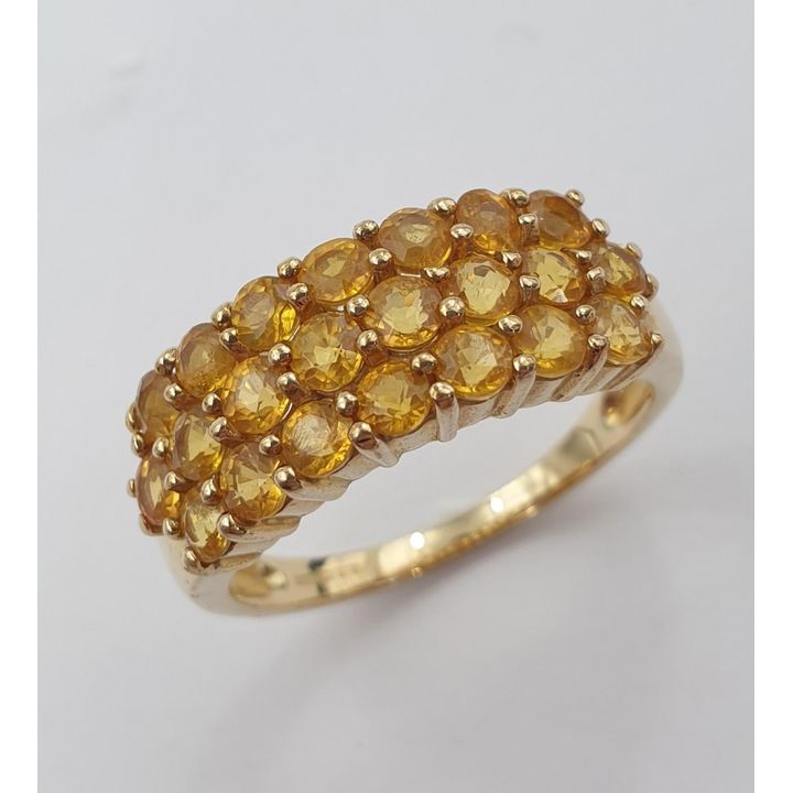 9ct Y/G Sapphire Ring