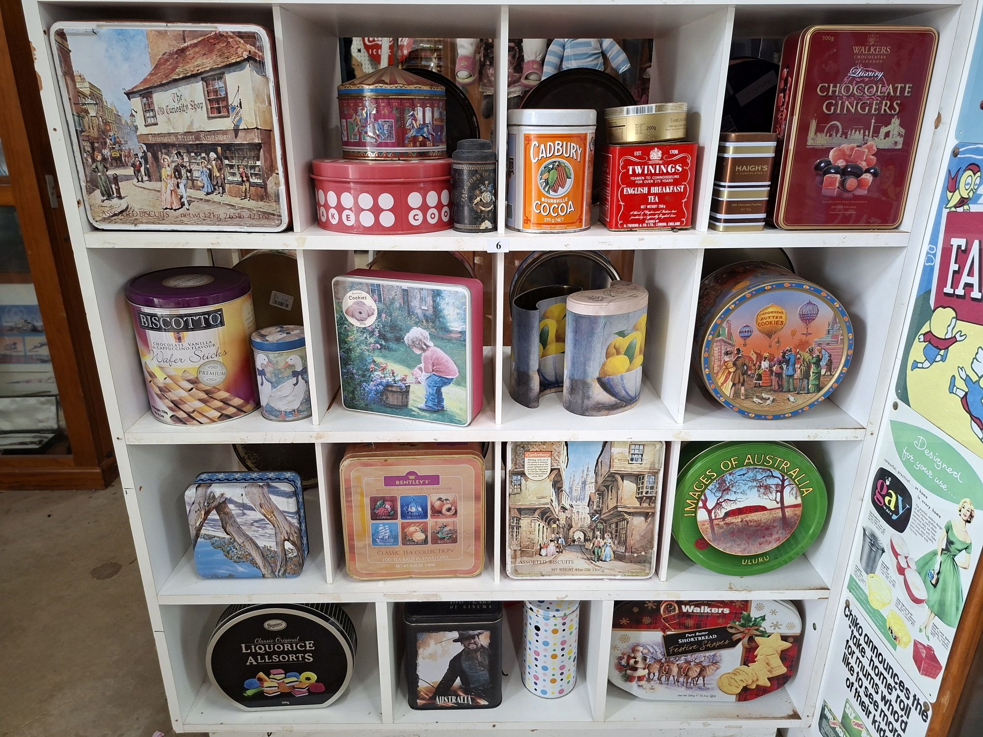 6 · ASSORTED TINS