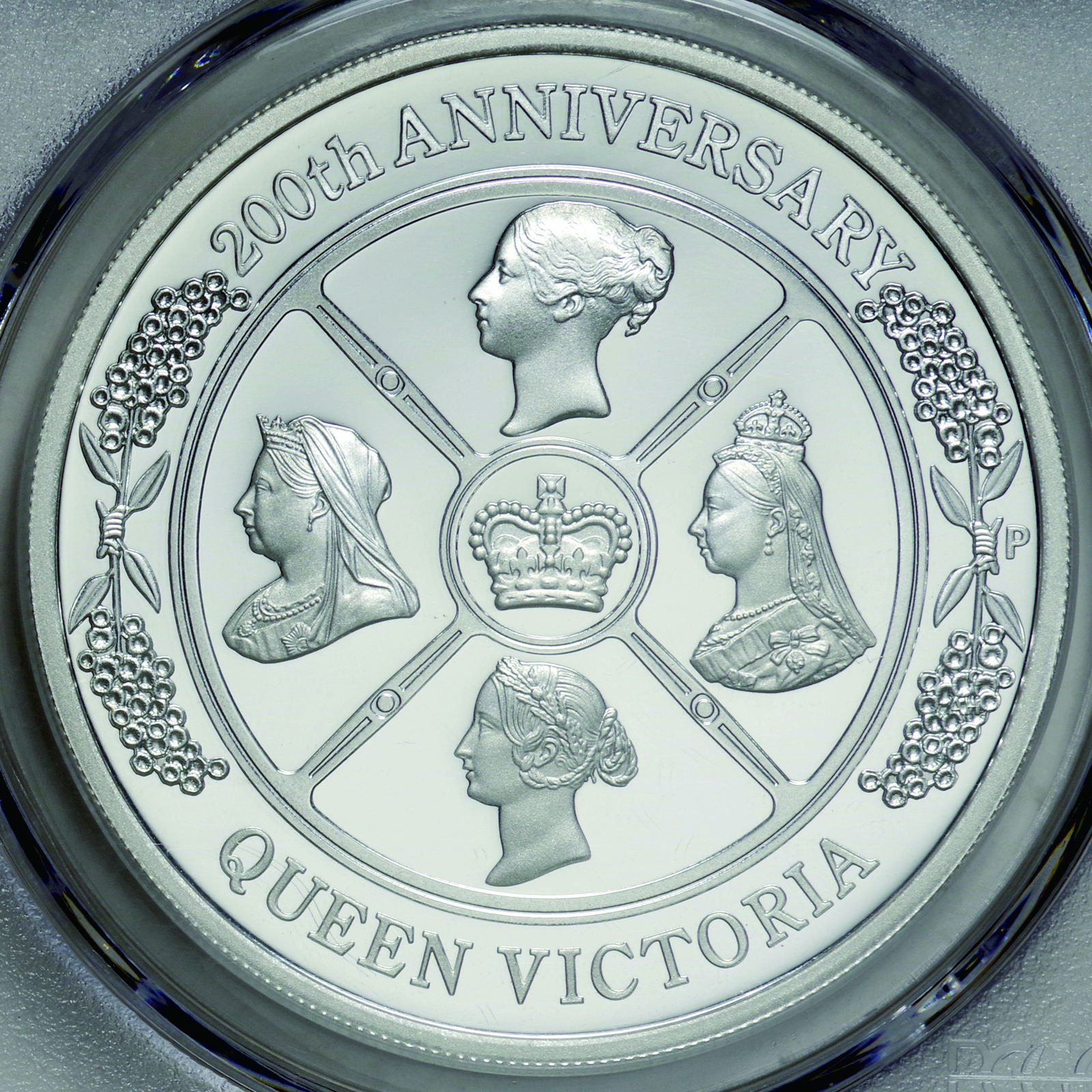 【最高鑑定】ヴィクトリア女王　オーストラリア １ドル 銀貨 PCGS　コイン4060mm
