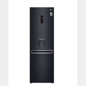 LG 373L MATT BLACK STEEL BOTTOM FREEZER WATER DISPENSER - GC-F569NQHM
